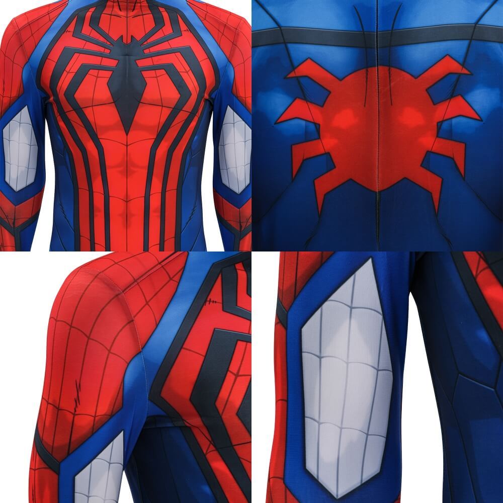 Tokon: Fighting Souls Spider-Man Cosplay Costume Superhero Halloween Jumpsuit Mask Takerlama