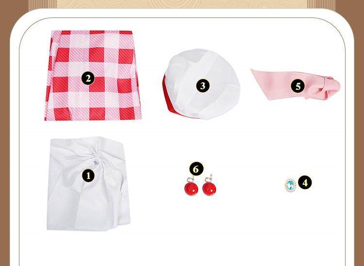 Princess Peach Showtime Patissier Peach Cosplay Costume Fancy Dress Takerlama