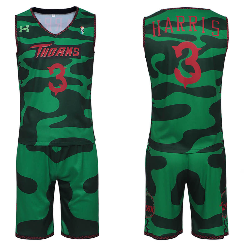 Goat Will Harris Vineland Thorns Basketball Jersey Movie Cosplay Costume Takerlama In Stock