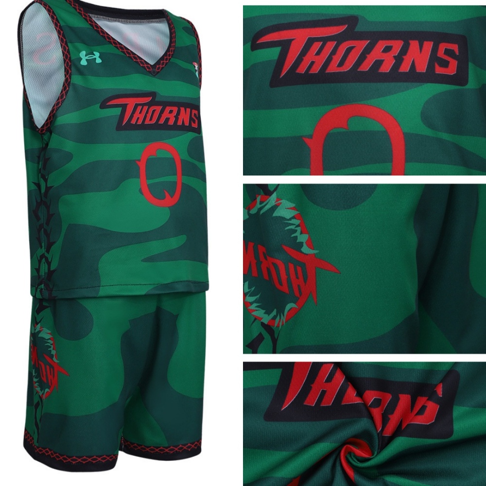 Goat Will Harris Vineland Thorns Basketball Jersey Movie Cosplay Costume Takerlama