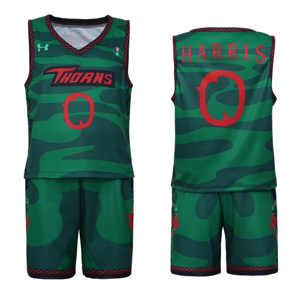 Goat Will Harris Vineland Thorns Basketball Jersey Movie Cosplay Costume Takerlama
