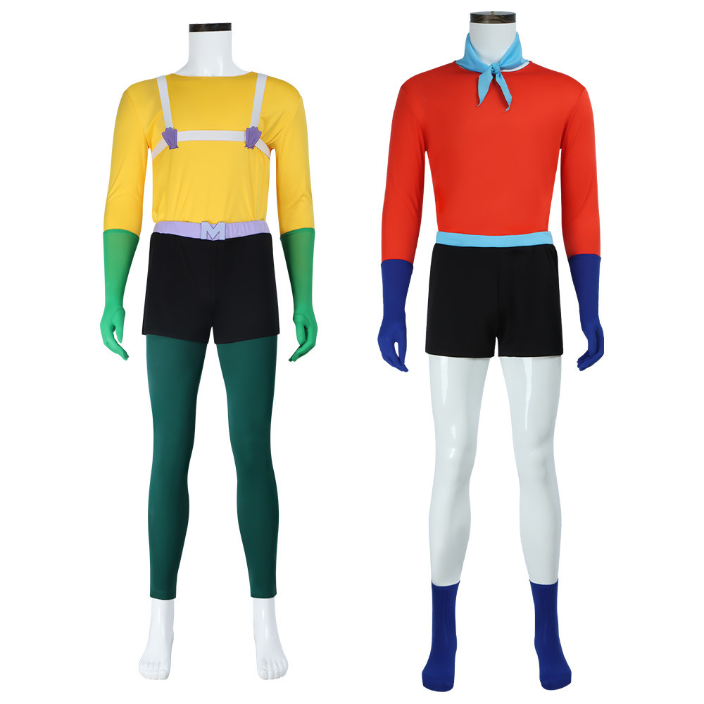 Mermaid Man Ernie Huckler Barnacle Boy Tim Strangler Cosplay Costume For Men Takerlama