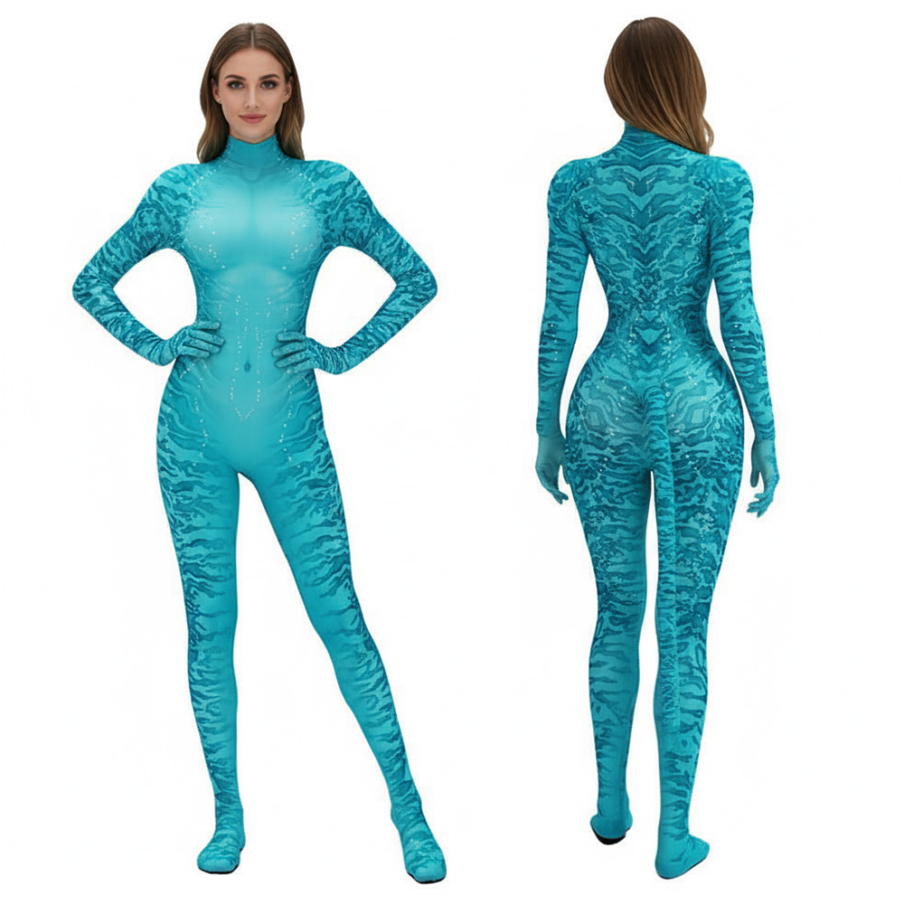 Avatar 2 The Way of Water Cosplay Costume 3D Print Jumpsuit Takerlama