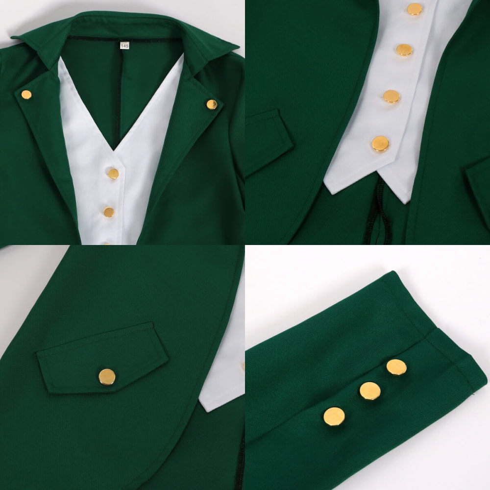 St.Patrick's Day Leprechaun Green Cosplay Costume Takerlama