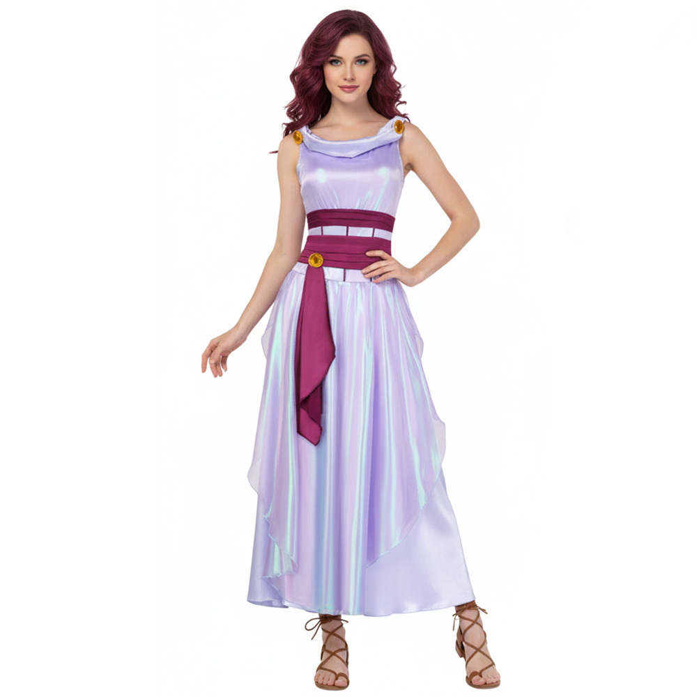 Hercules Megara Purple Fancy Dress Women's Cosplay Costume In Stock Takerlama