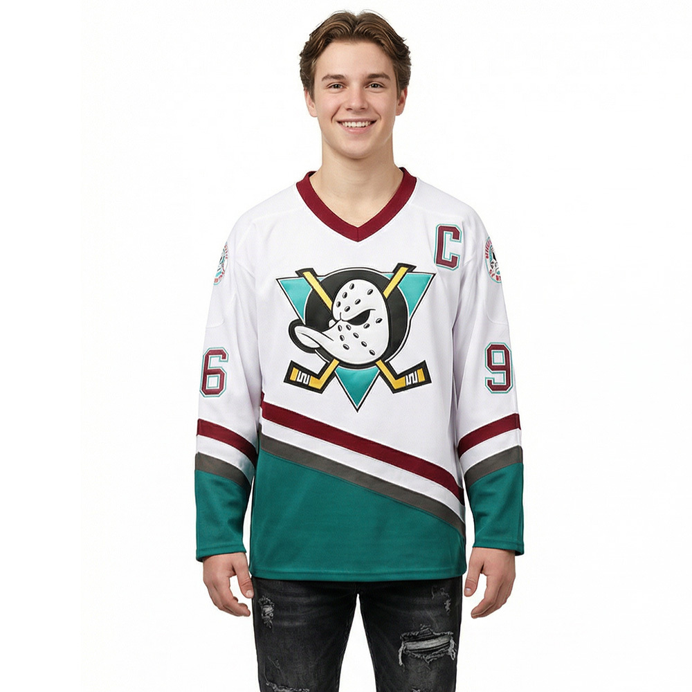 Mighty Ducks Jersey Movie Ice Hockey Jersey Charlie Conway 90S Hip-Hop Party Outfits