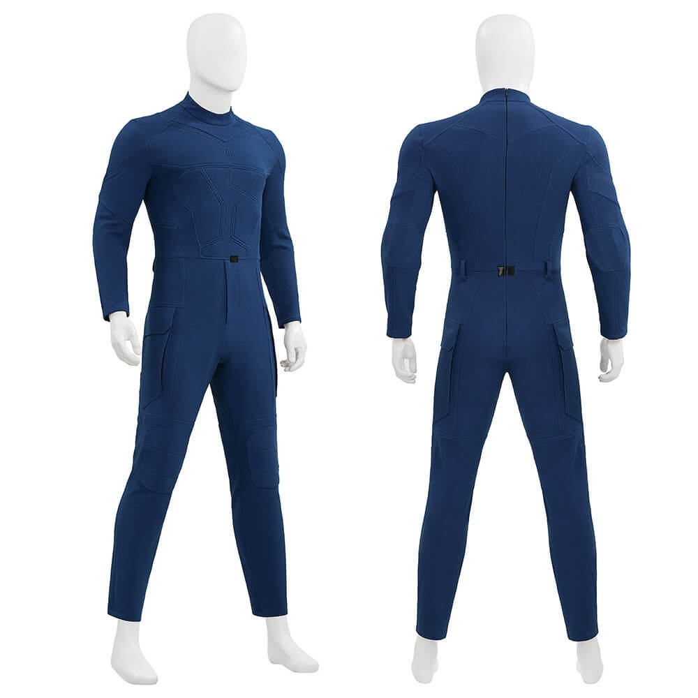 Avengers 5 Doomsday Cyclops Cosplay Costume Blue Jumpsuit Shoes Takerlama