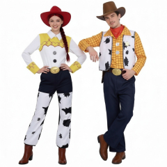 Toy Story Woody and Jessie Cowboy Cowgirl Couple Cosplay Costume In Stock Takerlama