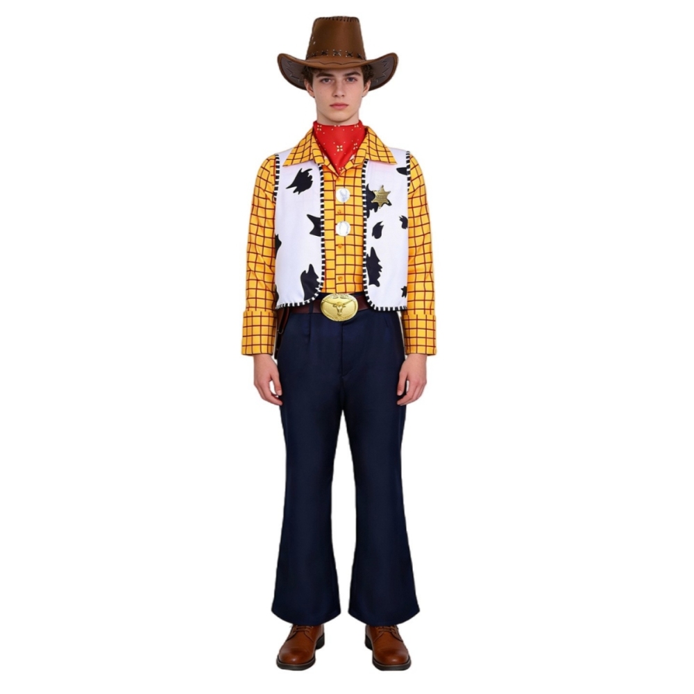 Toy Story Woody and Jessie Cowboy Cowgirl Couple Cosplay Costume In Stock Takerlama