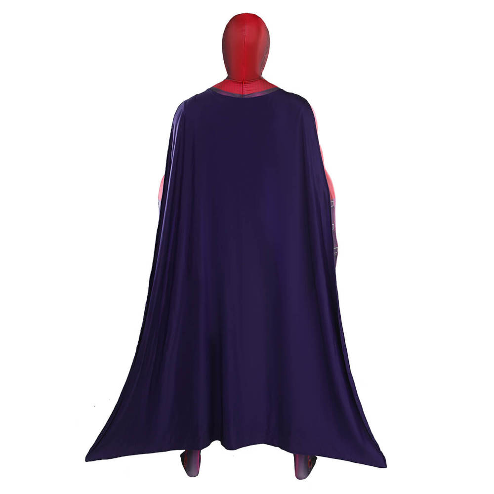 Magneto Mutant Man Cosplay Costume Adults Kids Red Jumpsuit Cape Takerlama