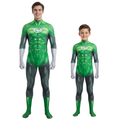 Hal Jordan Justice League Lantern Green Cosplay Costume Superhero 3D Print Jumpsuit Takerlama
