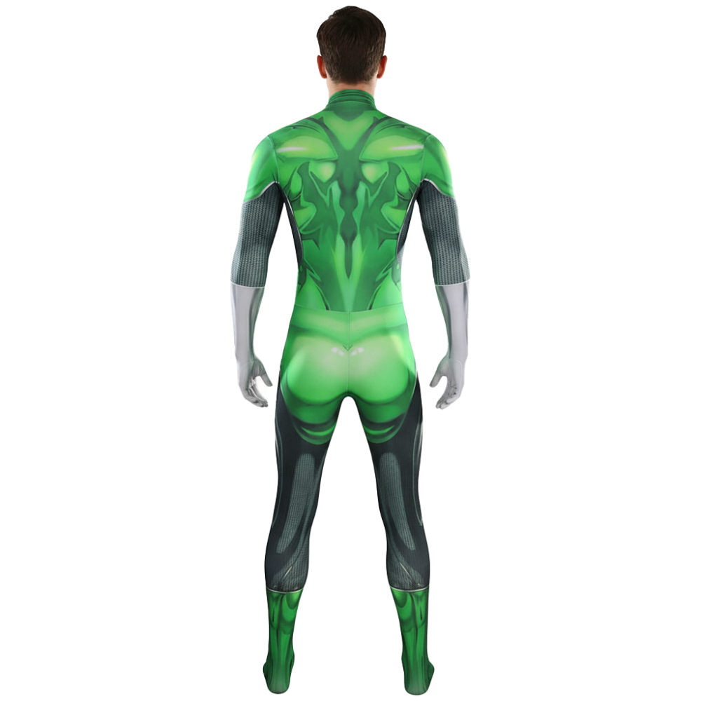 Hal Jordan Justice League Lantern Green Cosplay Costume Superhero 3D Print Jumpsuit Takerlama