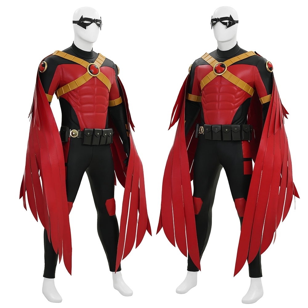 Robin War Tim Drake Superhero Cosplay Costume Top Level Takerlama
