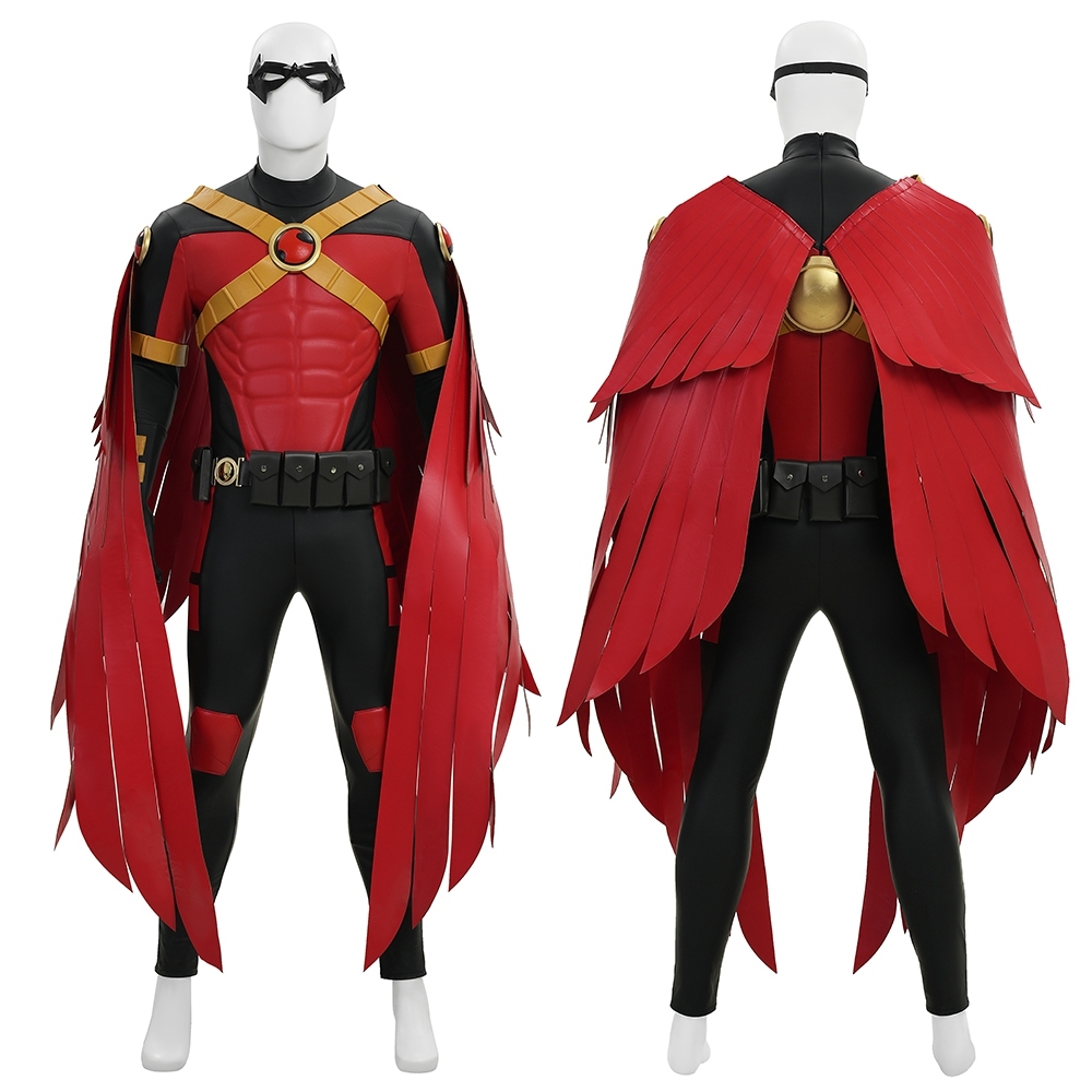 Robin War Tim Drake Superhero Cosplay Costume Top Level Takerlama