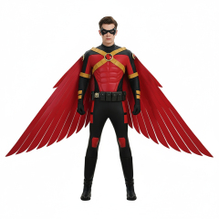 Robin War Tim Drake Superhero Cosplay Costume Top Level Takerlama