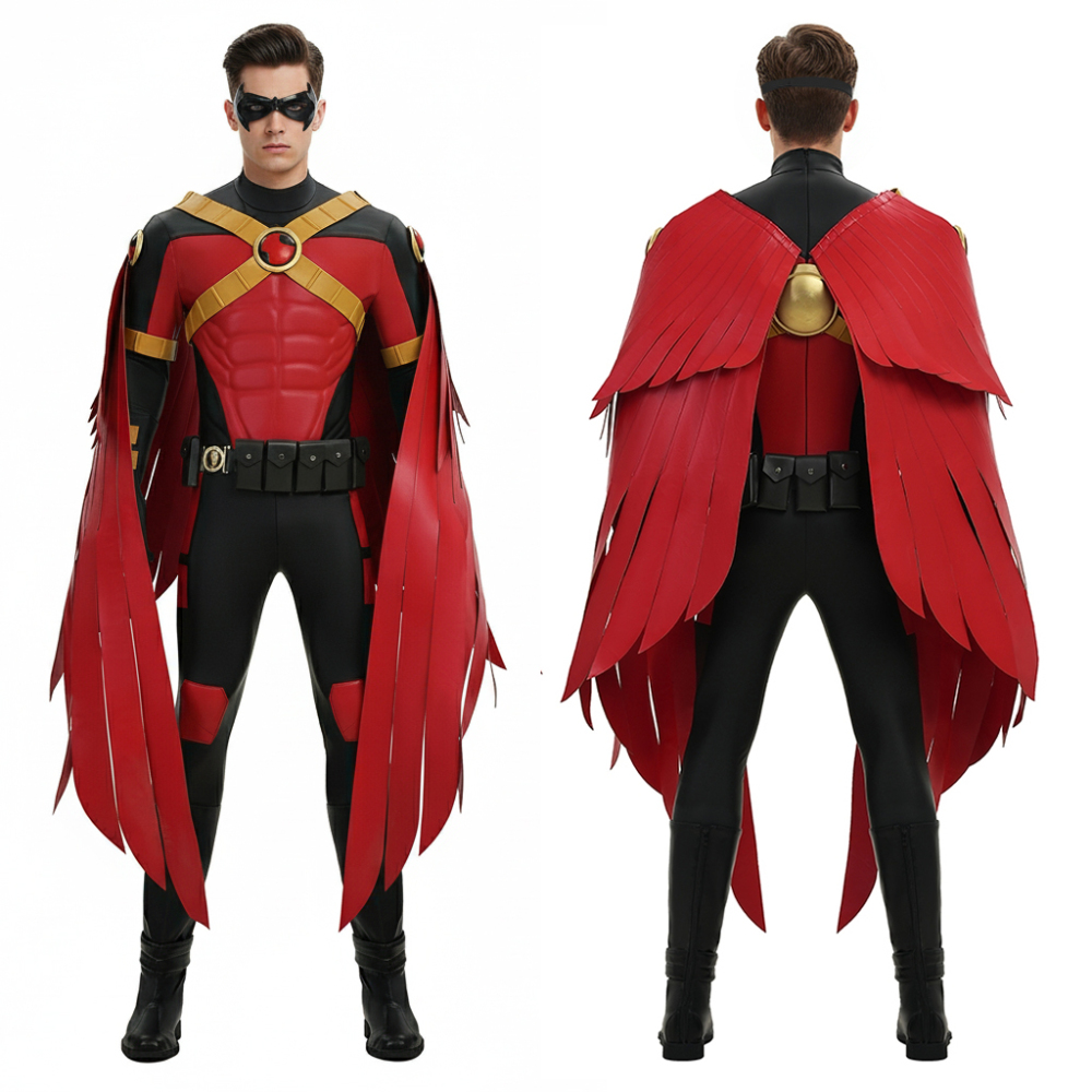 Robin War Tim Drake Superhero Cosplay Costume Top Level Takerlama