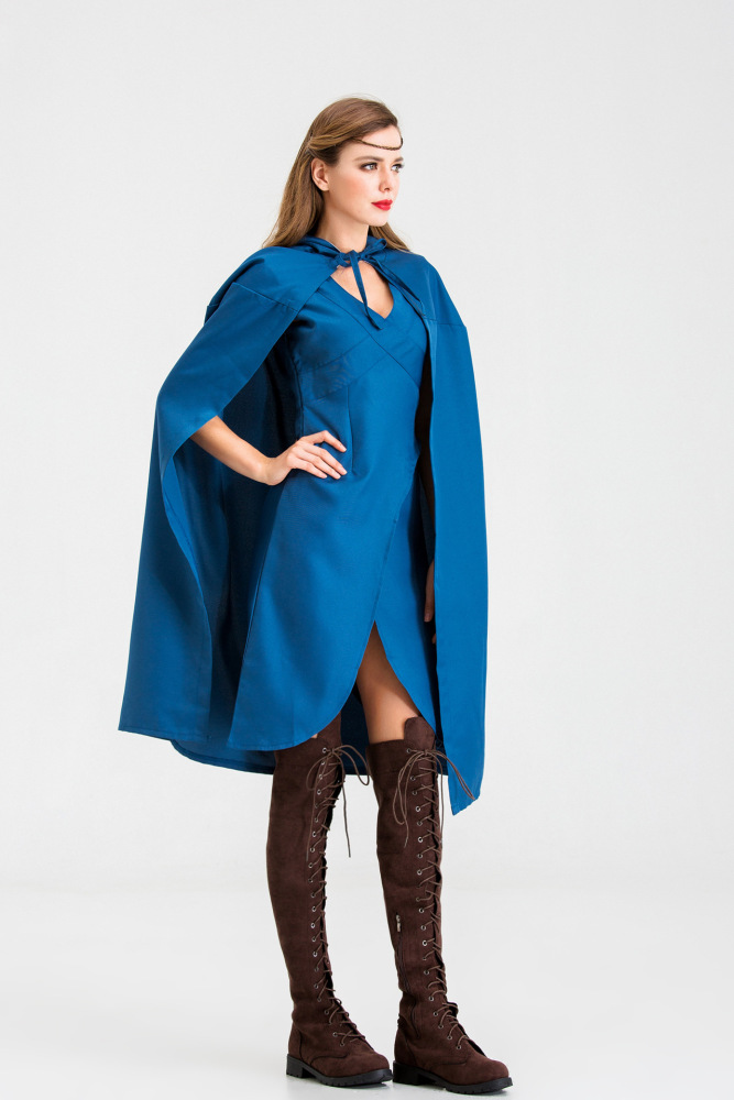 Game of Thrones Daenerys Targaryen Blue Dress  Mother Of Dragon Costume