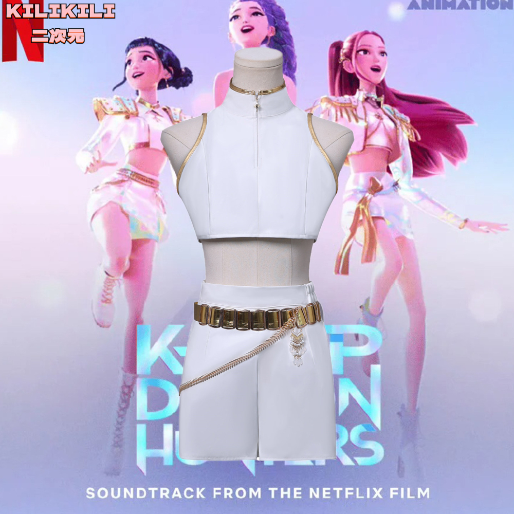 Kpop Demon Hunters Mira Rumi Zoey What It Sounds Like Cosplay Costume Takerlama