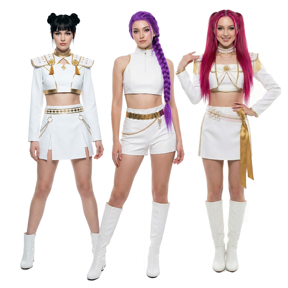 Kpop Demon Hunters Mira Rumi Zoey What It Sounds Like Cosplay Costume Takerlama