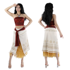 Moana 2026 Moana Cosplay Costume For Women Beach Princess Tassel Dress  Takerlama