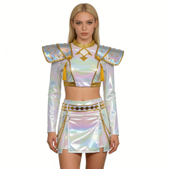 Kpop Demon Hunters Zoey Stage White Cosplay Costume Kids Adults Takerlama In Stock