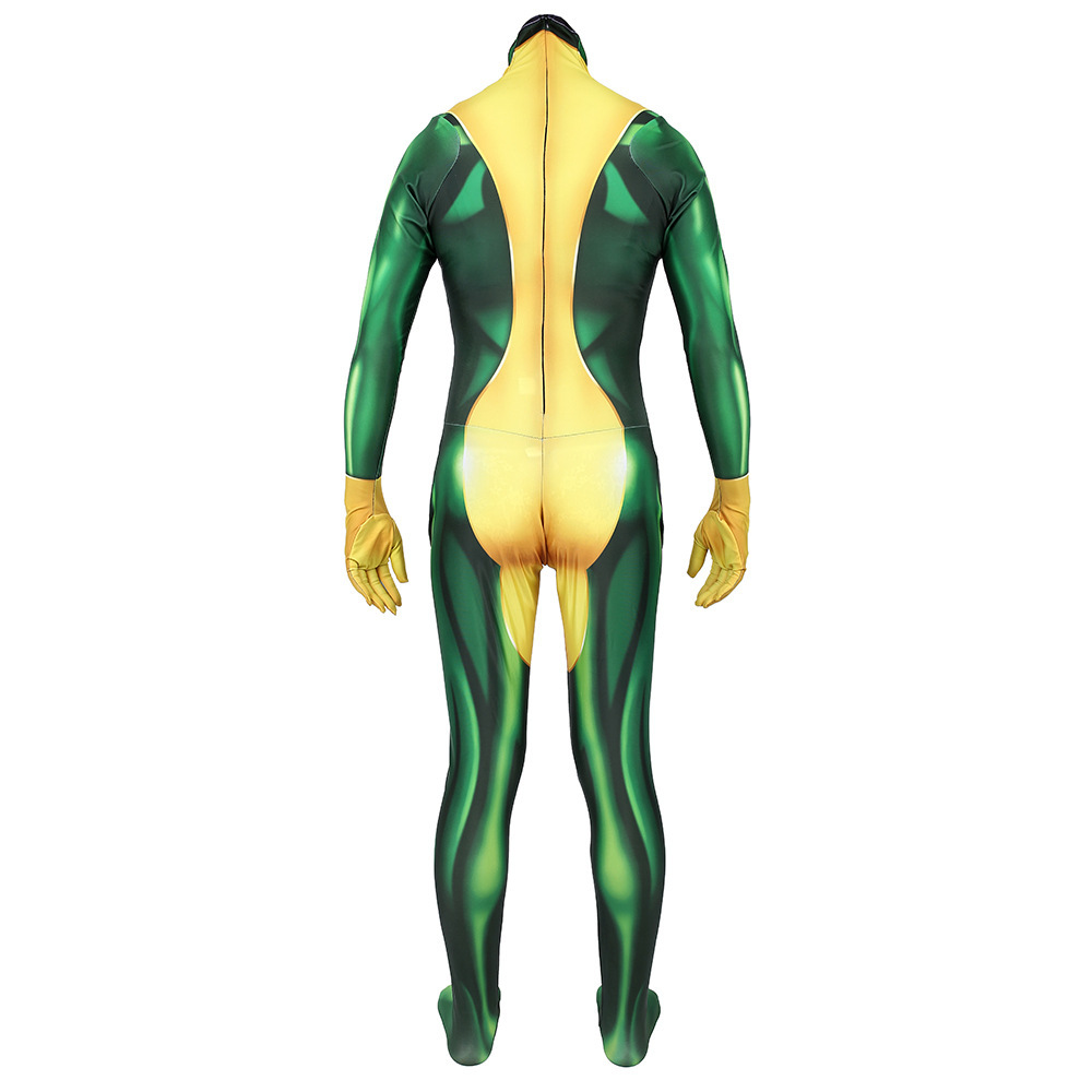 X-Men Rogue Cosplay Costume Bodysuit Halloween Party Fancy Dress Takerlama