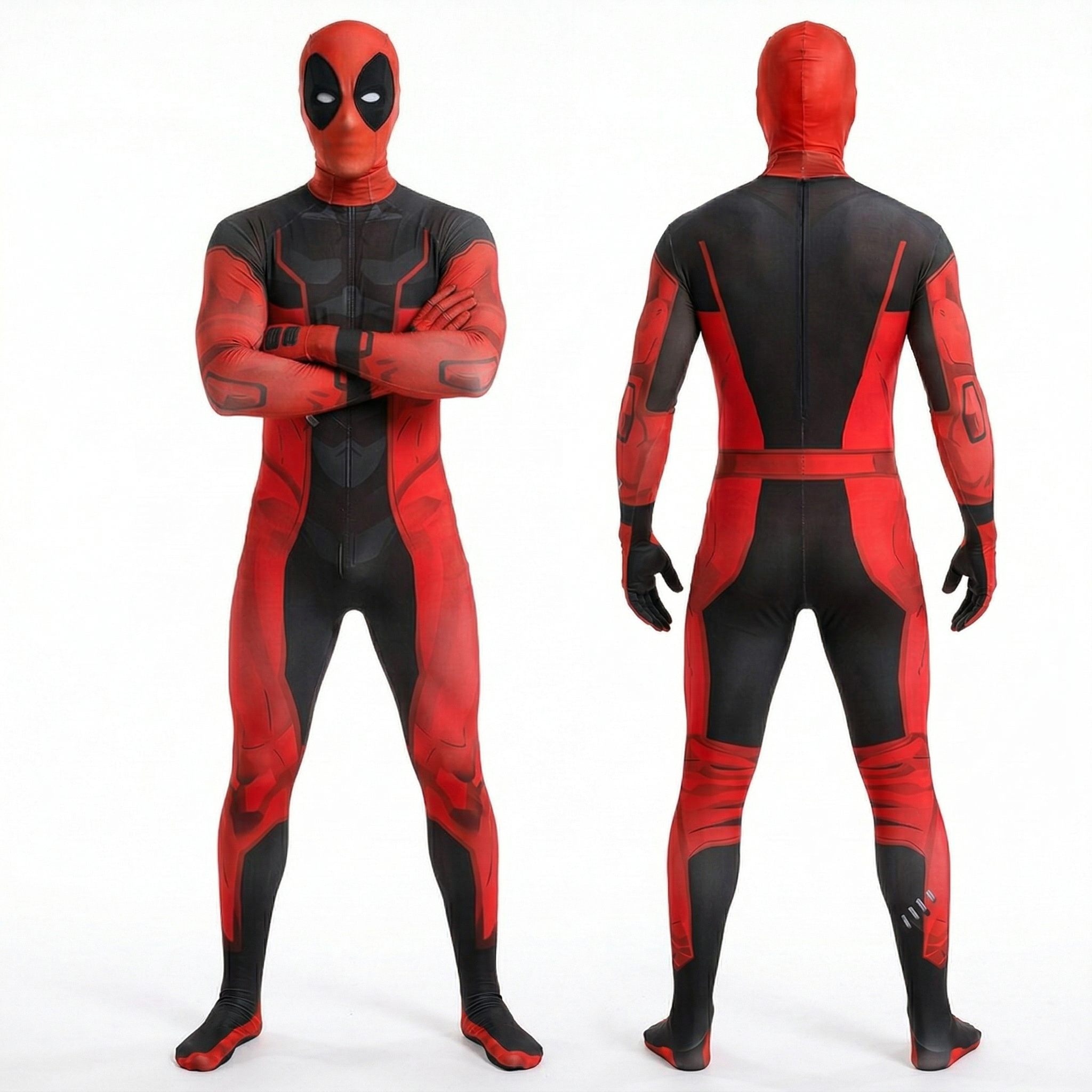 Marvel Rivals Deadpool Undersuit Mask Hero Cosplay Costume Kids Adults Takerlama