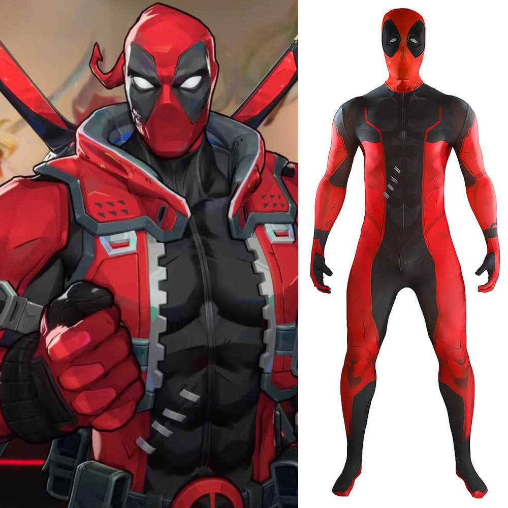 Marvel Rivals Deadpool Undersuit Mask Cosplay Costume Style B Takerlama