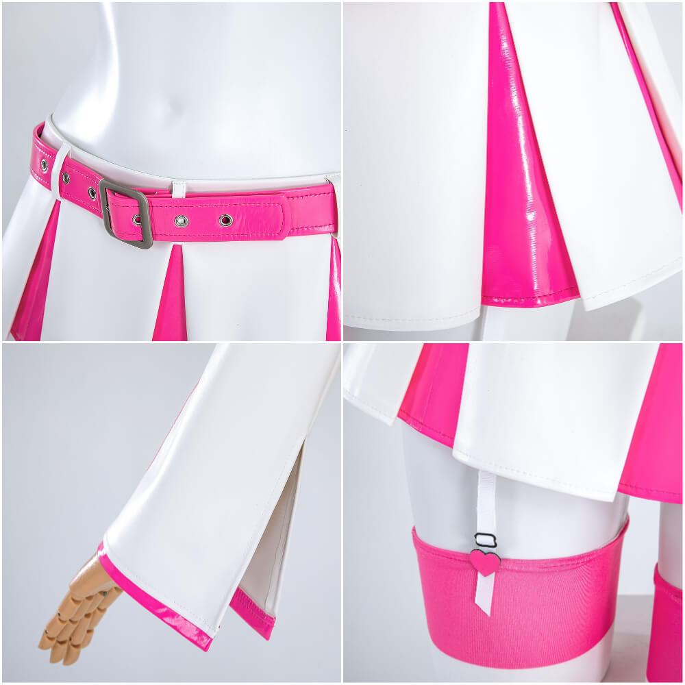 2.5 Dimensional Seduction Liliel Lilysa Amano Cosplay Costume Anime Women White Pink Dress Takerlama