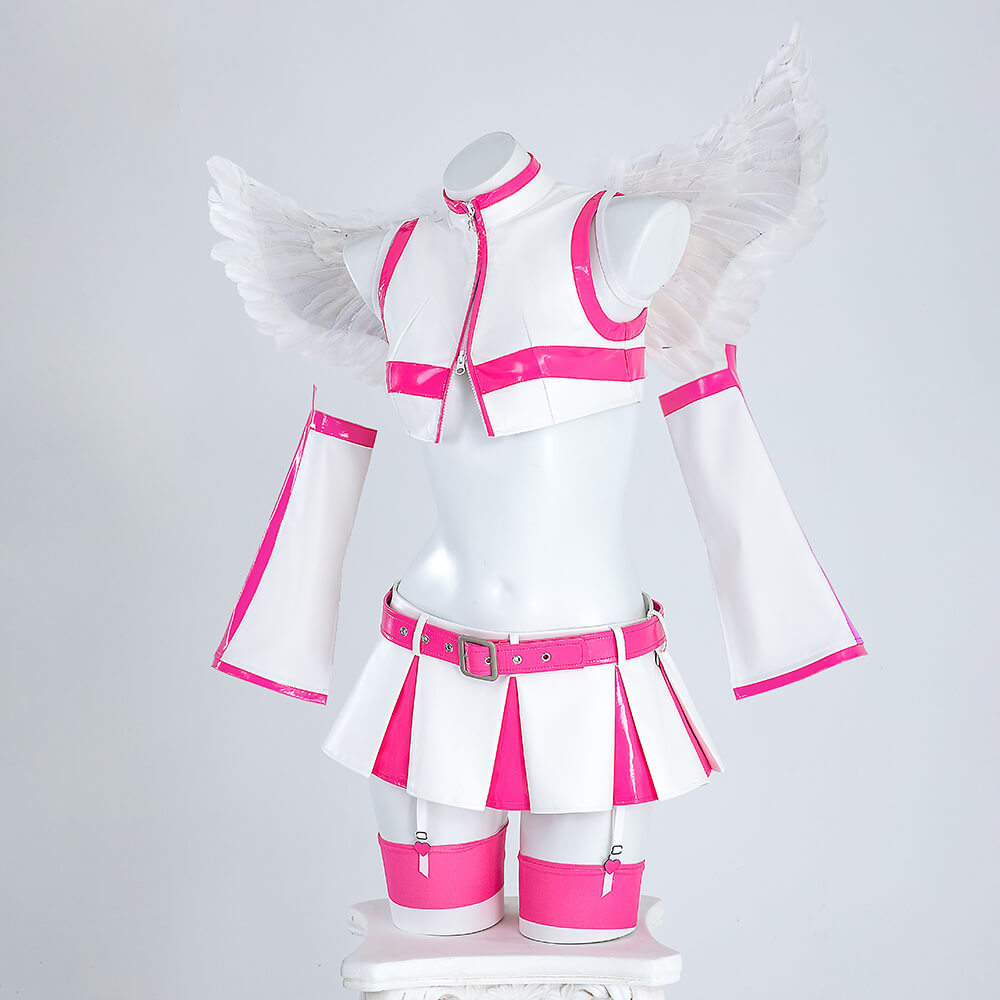 2.5 Dimensional Seduction Liliel Lilysa Amano Cosplay Costume Anime Women White Pink Dress Takerlama