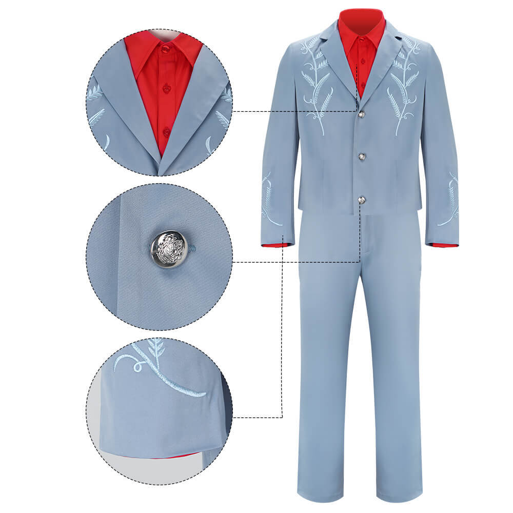 Die With A Smile Lady Gaga Cosplay Costume Blue Fancy Dress Halloween Party Takerlama In Stock