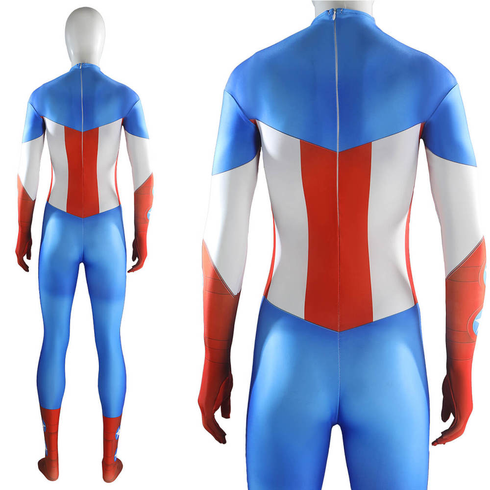 American Dream Shannon Carter Jumpsuit | Female Captain America Cosplay Costume Takerlama