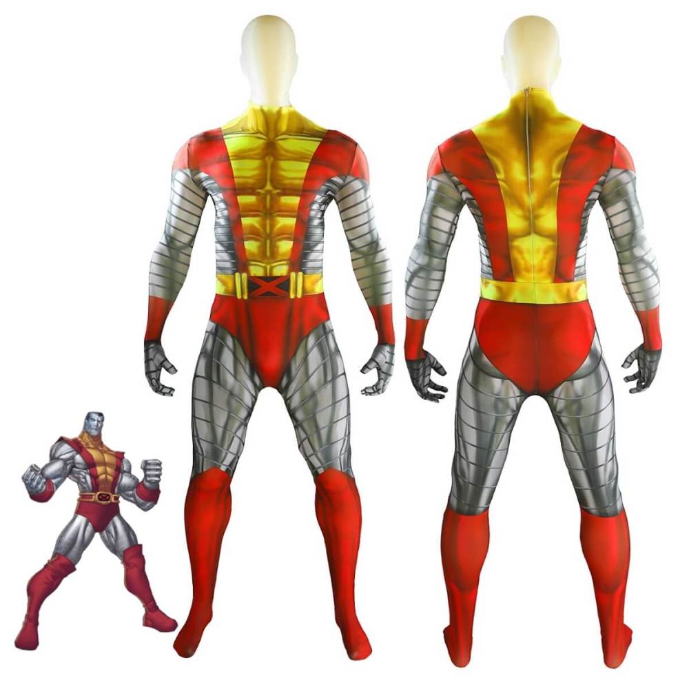 X-Men Colossus Cosplay Costume 3D Printed Bodysuit Kids Adults Takerlama