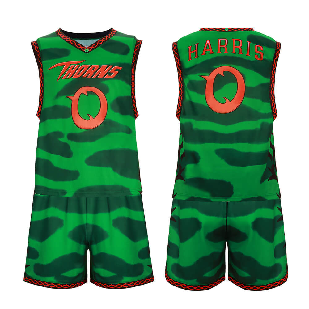 Goat Will Harris Vineland Thorns Basketball Jersey Movie Cosplay Costume Takerlama