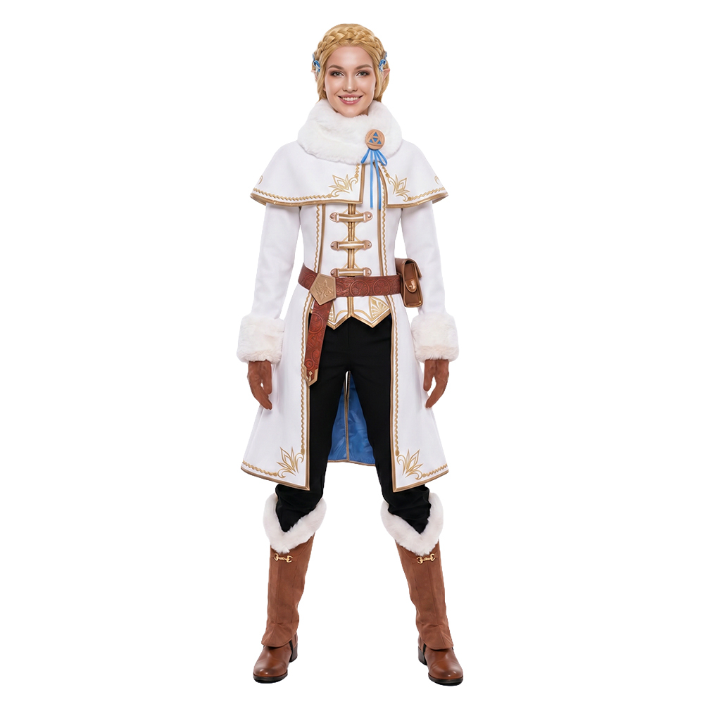 Princess Zelda Winter Clothes Cosplay Costume Game TLOZ Outfits Takerlama