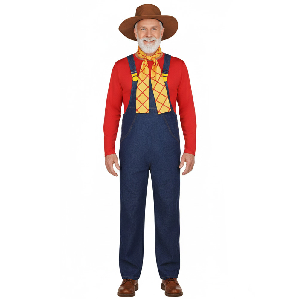 Toy Story Stinky Pete Cosplay Costume Prospector Overalls Set Takerlama