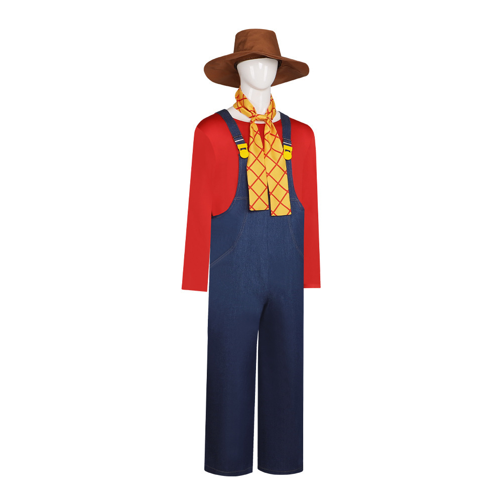 Toy Story Stinky Pete Cosplay Costume Prospector Overalls Set Takerlama