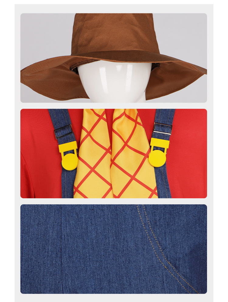 Toy Story Stinky Pete Cosplay Costume Prospector Overalls Set Takerlama