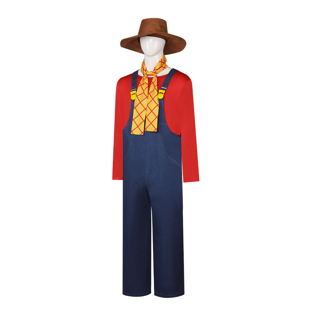 Toy Story Stinky Pete Cosplay Costume Prospector Overalls Set Takerlama