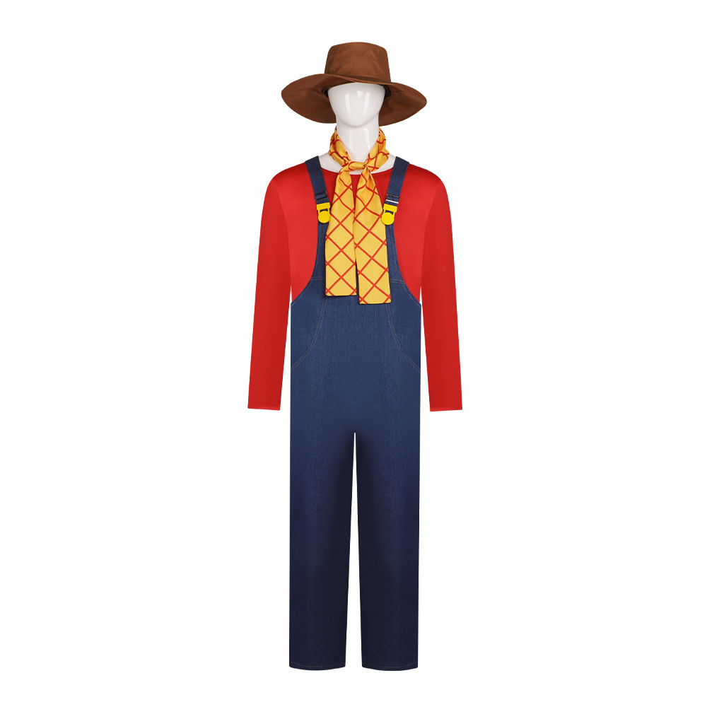 Toy Story Stinky Pete Cosplay Costume Prospector Overalls Set Takerlama