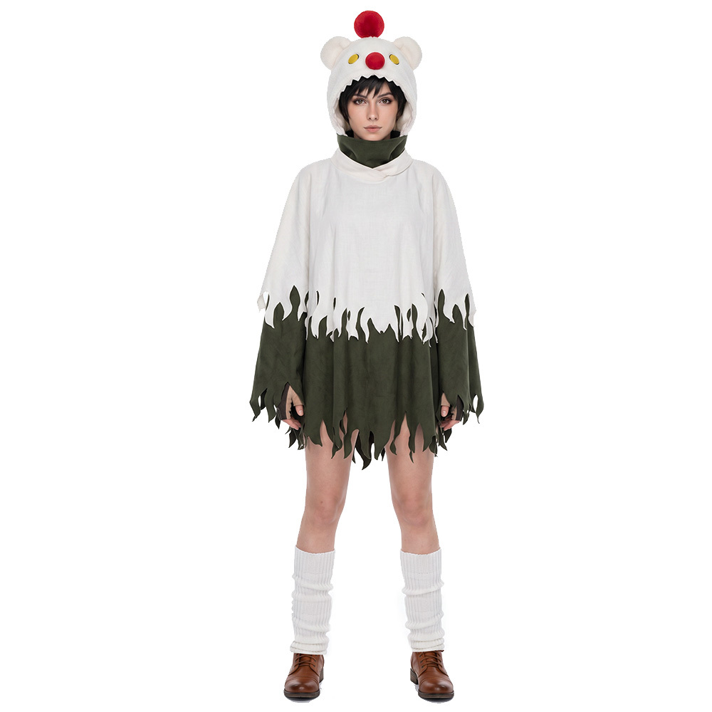 Yuffie Kisaragi Moogle Cosplay Cloak FF Fantasy Season 7 In Stock