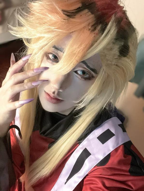 Douma Cosplay Costume Halloween Theme Party Outfit Takerlama