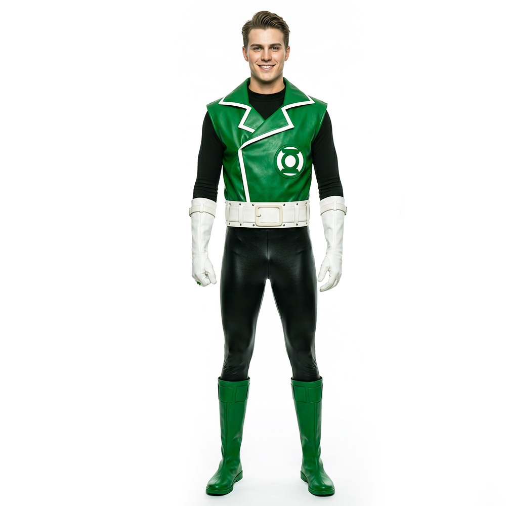 Guy Gardner Green Cosplay Costume Classic Suit For Halloween Takerlama