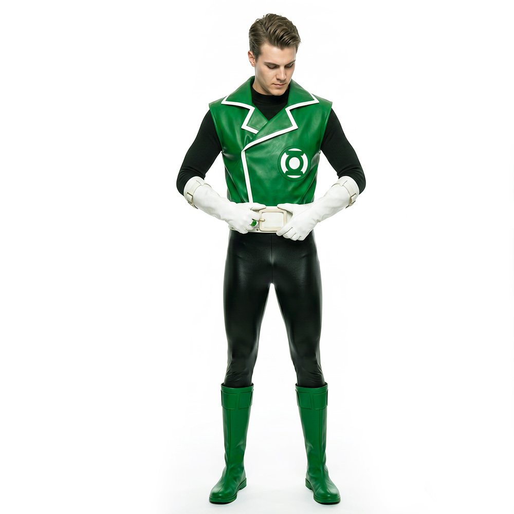 Guy Gardner Green Cosplay Costume Classic Suit For Halloween Takerlama