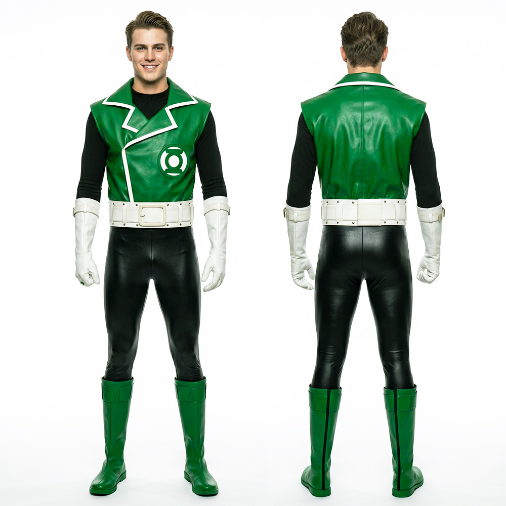 Guy Gardner Green Cosplay Costume Classic Suit For Halloween Takerlama