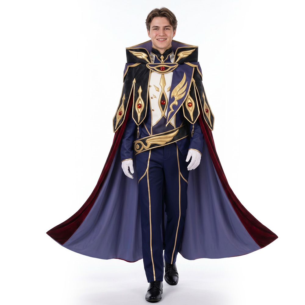 Anime Code Geass Suzaku Kururugi Halloween Cosplay Costume For Men Takerlama