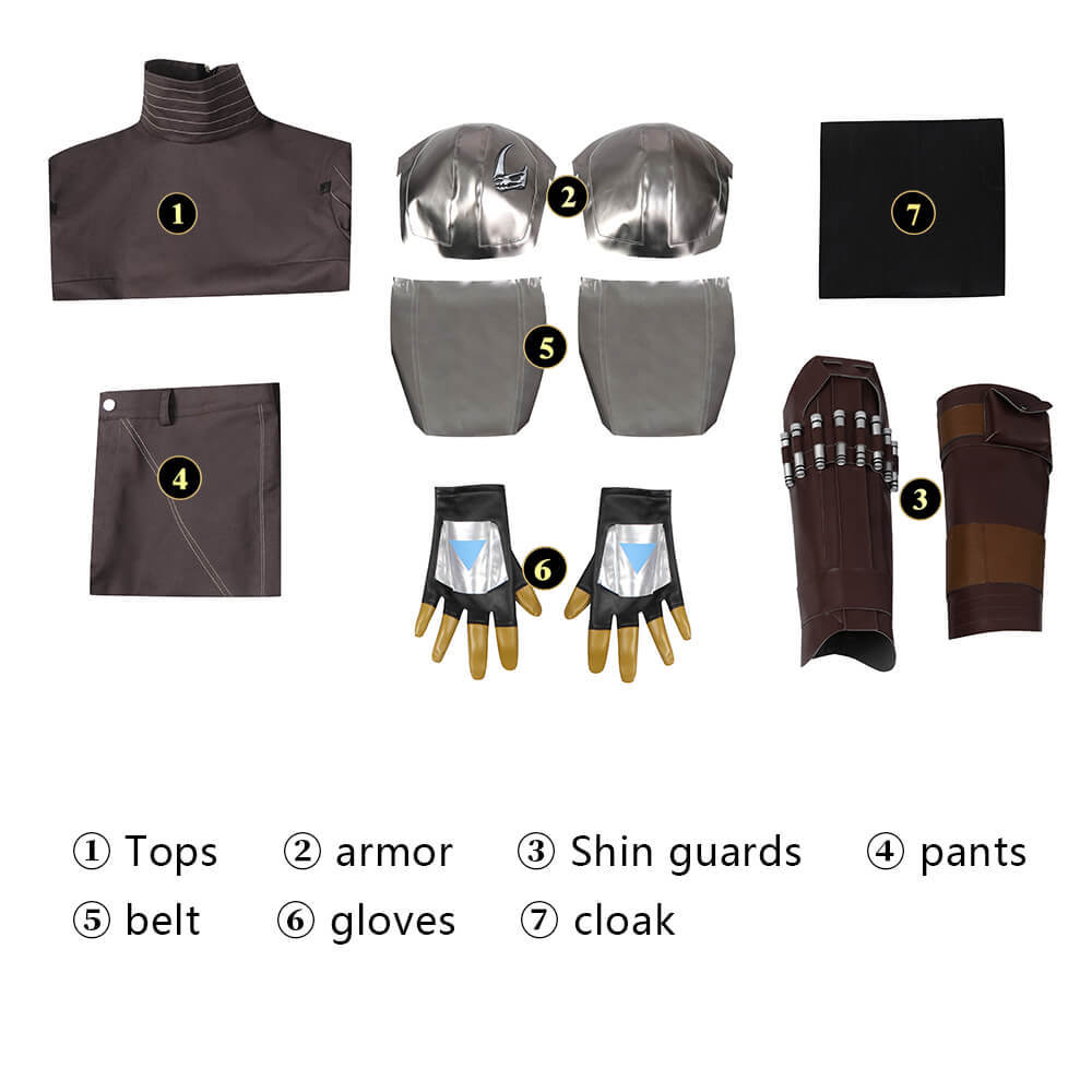 The Mandalorian Season 3 Din Djarin Cosplay Costume Takerlama