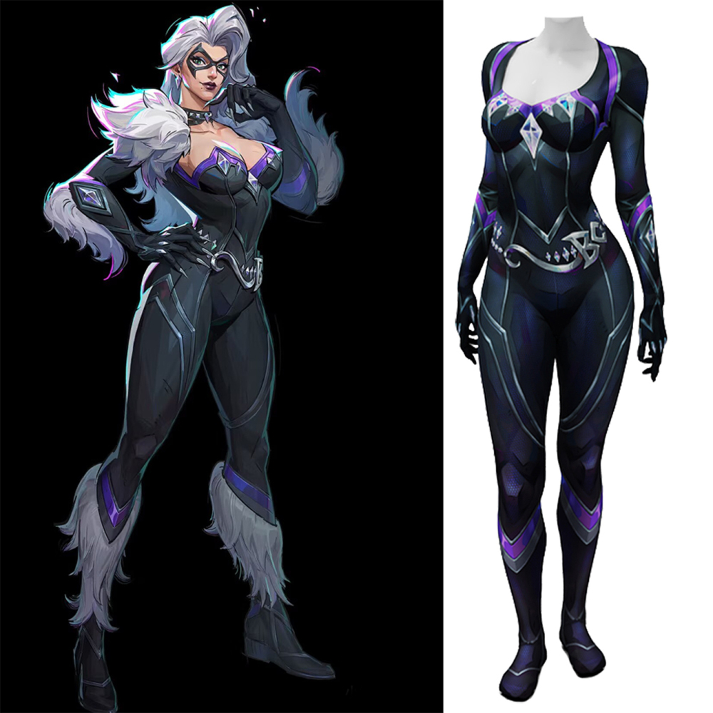 Marvel Rivals Black Cat Cosplay Costume Takerlama