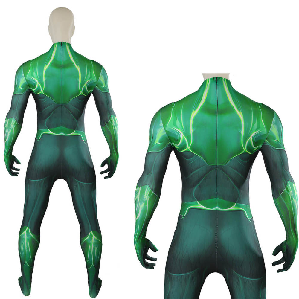 Hal Jordan Green Cosplay Costume Superhero 3D Print Jumpsuit Takerlama