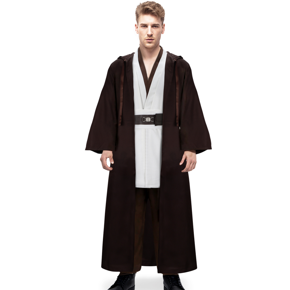 Star Wars Obi Wan Kenobi Jedi Halloween Cosplay Costume Robe (In Stock) Takerlama